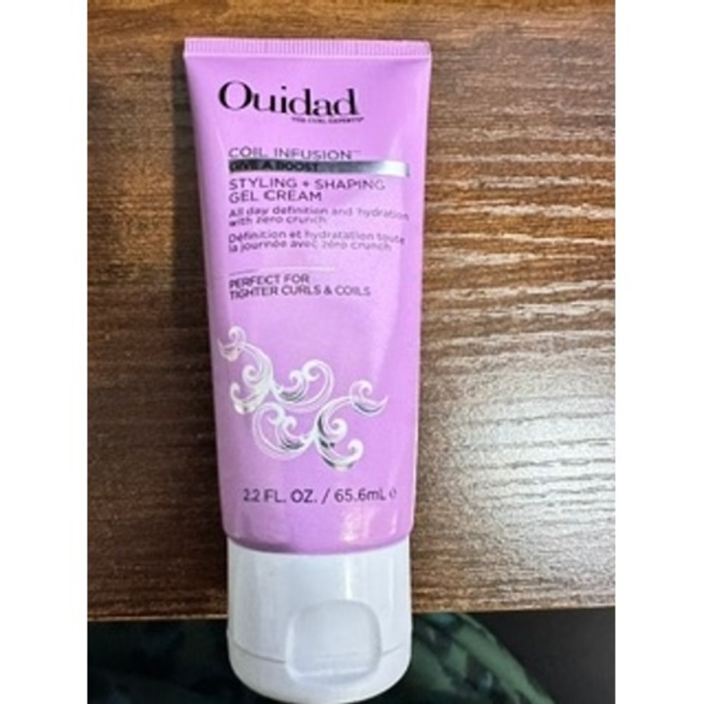 Ouidad Coil Infusion Gel Cream Unisex 2.2oz Purple Like New Styling Shaping